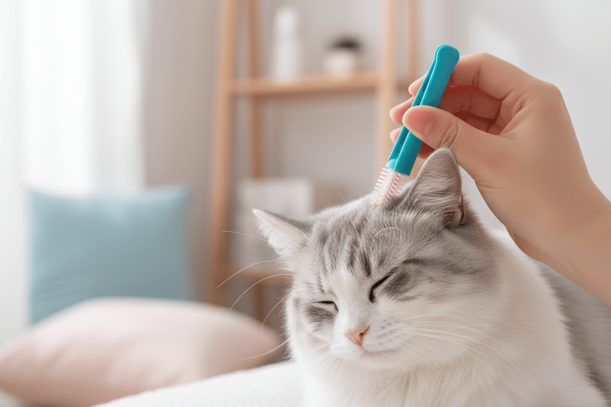 Brosse Nettoyante Yeux Chat | SoftEye - Mondechat - Mondechat