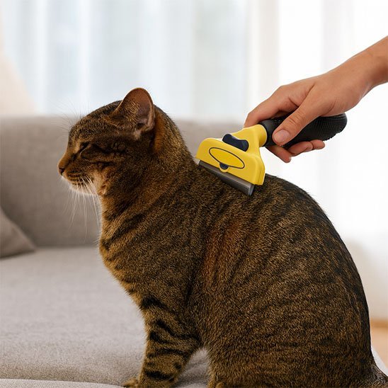 Brosse pour Chat | Anti-Mue Professionnelle - Mondechat
