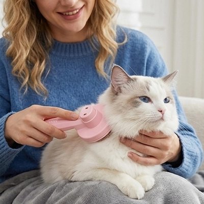 Brosse pour Chat | Auto-Nettoyante Douce & Démêlante - Mondechat