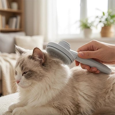 Brosse pour Chat | Autonettoyante - Mondechat