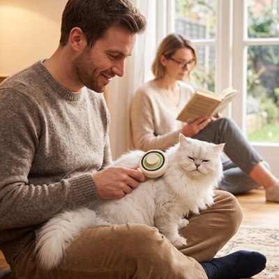 Brosse pour Chat | Autonettoyante Douce - Mondechat