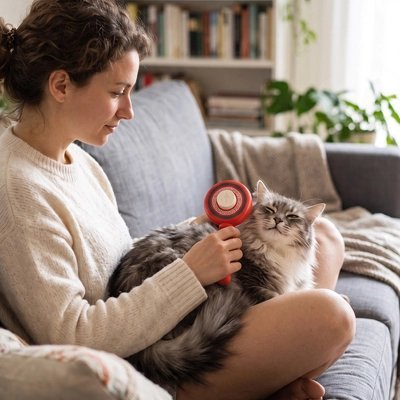 Brosse pour Chat | Autonettoyante Douce - Mondechat