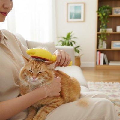 Brosse pour Chat PeluFélin | Accessoires Ergonomiques Premium - Mondechat
