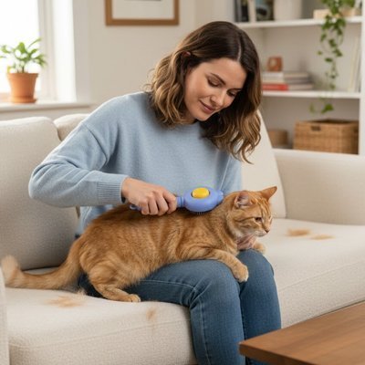 Brosse pour Chat PeluFélin | Accessoires Ergonomiques Premium - Mondechat