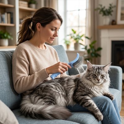 Brosse pour chat poil long | Démêlante Douceur - Mondechat