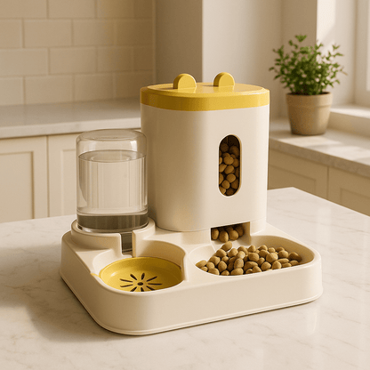 Chat de croquettes distributeur Automatique - Mondechat