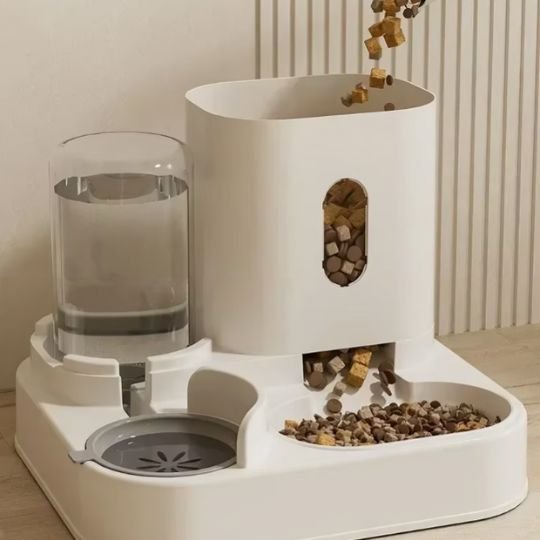 Chat de croquettes distributeur Automatique - Mondechat