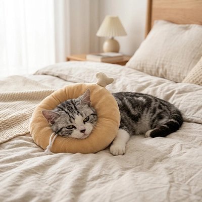 Collerette Chat | Confort Postopératoire - Mondechat