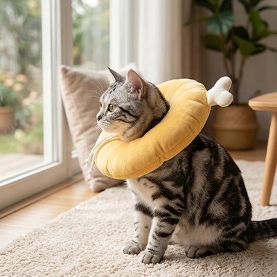 Collerette Chat | Confort Postopératoire - Mondechat