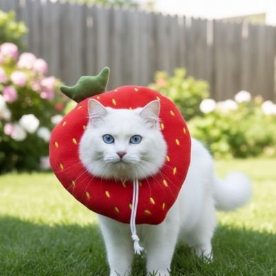 Collerette Chat | Confort Protecteur Fraise - Mondechat