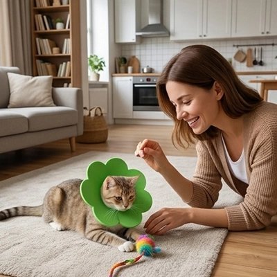Collerette Chat | Souple et Confortable - Mondechat