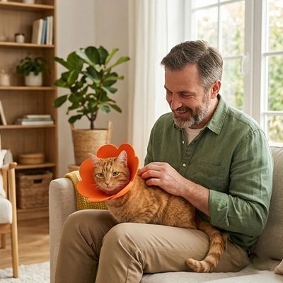 Collerette Chat | Souple et Confortable - Mondechat
