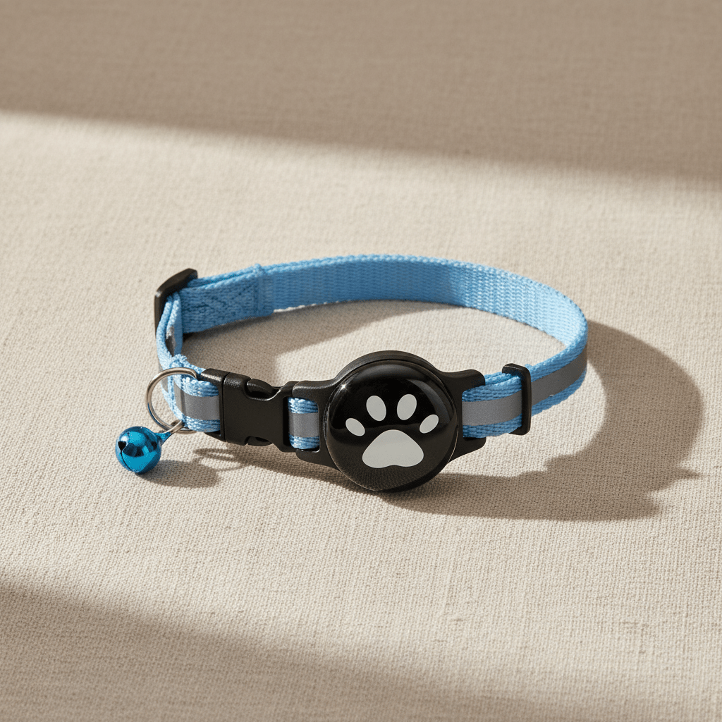 Collier avec Traqueur Connecté Chat | Bluetooth & Réseau Collaboratif - Mondechat