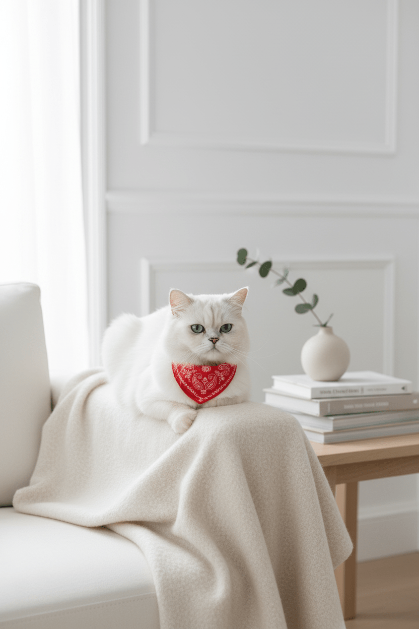 Collier Bandana Chat | Style & Confort - Mondechat
