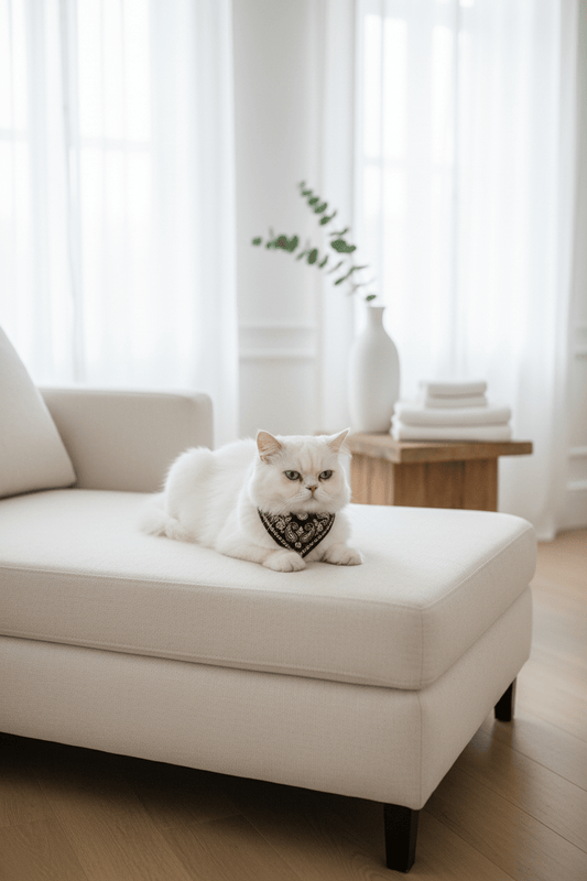 Collier Bandana Chat | Style & Confort - Mondechat