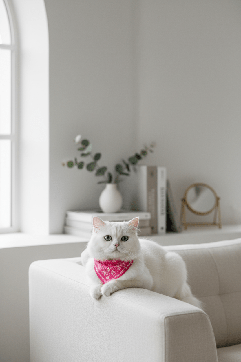 Collier Bandana Chat | Style & Confort - Mondechat