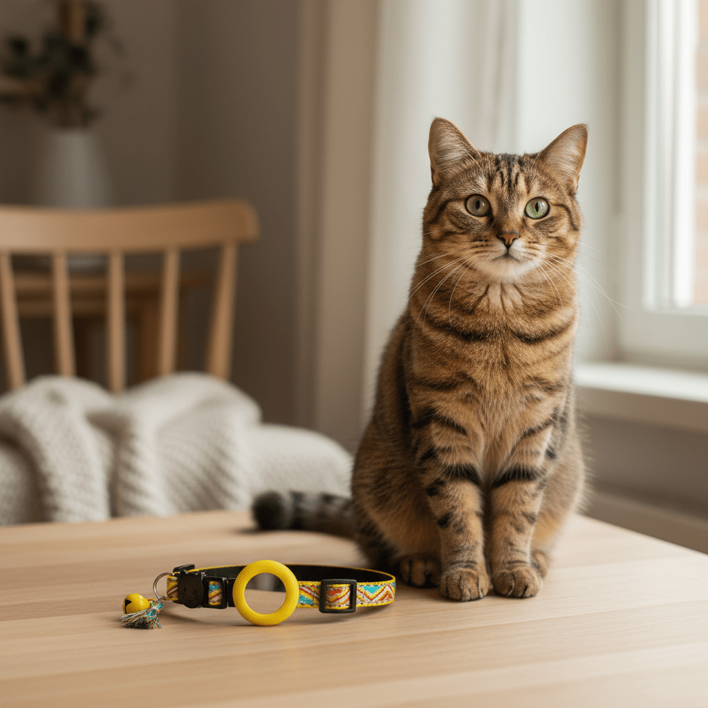 Collier Chat | Support Tracker Bluetooth & AirTag - Mondechat
