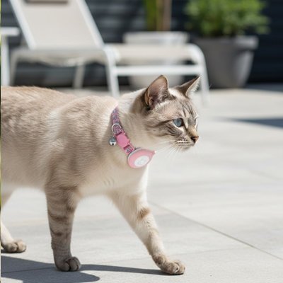 Collier pour AirTag Chat | Support AirTag Apple (iOS uniquement) - Mondechat