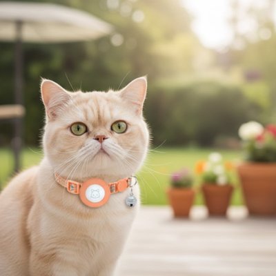 Collier pour AirTag Chat | Support AirTag Apple (iOS uniquement) - Mondechat