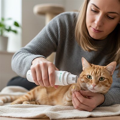Coupe Griffe Chat | Électrique Silencieux Rechargeable USB-C - Mondechat