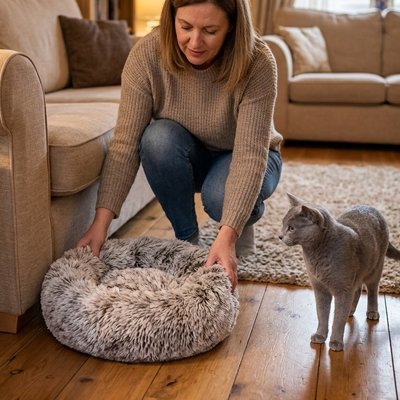 Coussin pour Chat | Douceur Naturelle Poils Longs - Mondechat