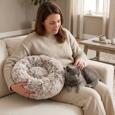 Coussin pour Chat | Douceur Naturelle Poils Longs - Mondechat