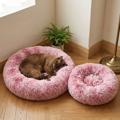 Coussin pour Chat | Rond Bords Surélevés Ultra-Moelleux - Mondechat