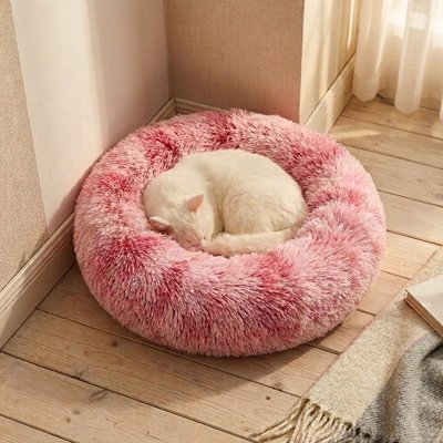 Coussin pour Chat | Rond Bords Surélevés Ultra-Moelleux - Mondechat