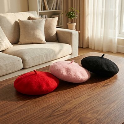 Déguisement Chat | Béret Parisien Laine 3 Coloris - Mondechat