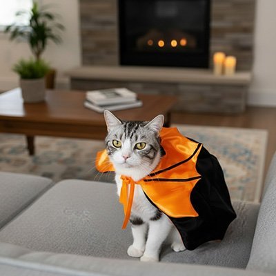 Déguisement Chat | Cape Vampire Halloween 3 Coloris - Mondechat