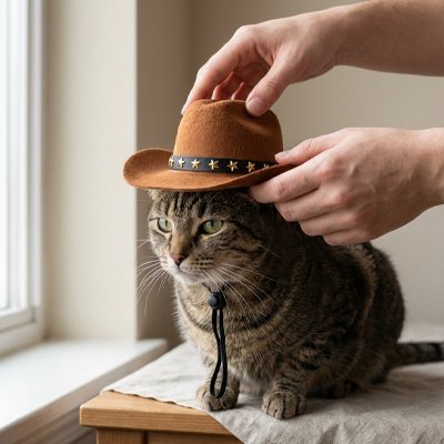 Déguisement Chat | Chapeau Shérif Étoile Far West 3 Coloris - Mondechat