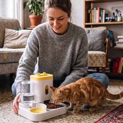 Distributeur croquettes Chat | Automatique - Mondechat