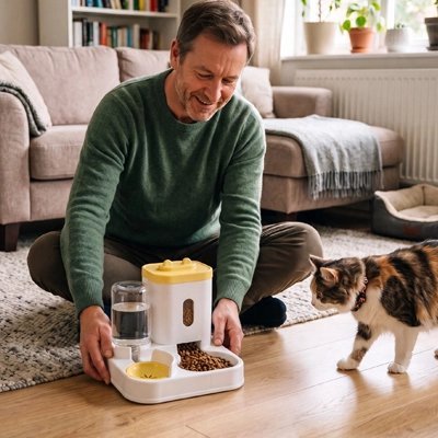 Distributeur croquettes Chat | Automatique - Mondechat