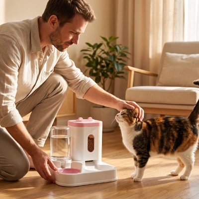 Distributeur croquettes Chat | Automatique - Mondechat
