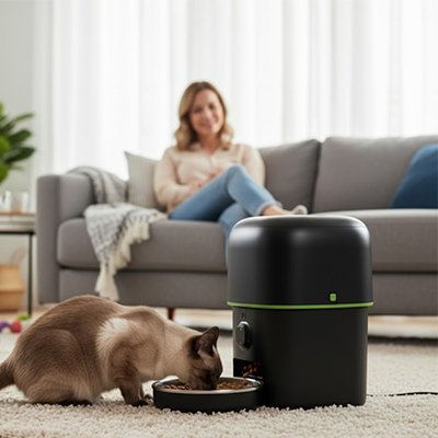 Distributeur de croquettes pour Chat | AutoFeed - Mondechat