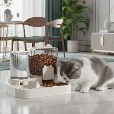 Distributeur de croquettes pour Chat | AutoFeed Basic - Mondechat
