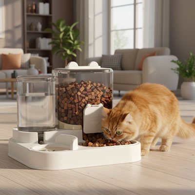 Distributeur de croquettes pour Chat | AutoFeed Basic - Mondechat