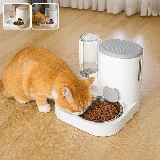 Distributeur de croquettes pour chat | AutoFeed blanc - Mondechat