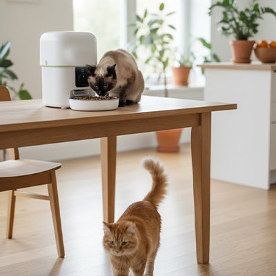 Distributeur de croquettes pour Chat | AutoFeed Premium - Mondechat