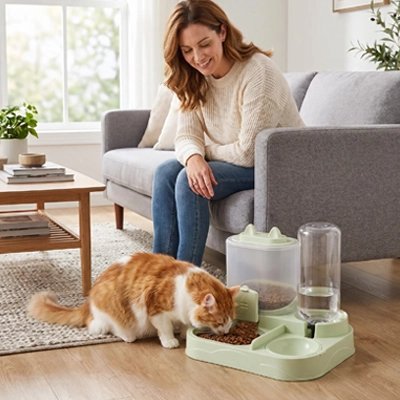Distributeur de croquettes pour Chat | Automatique - Mondechat