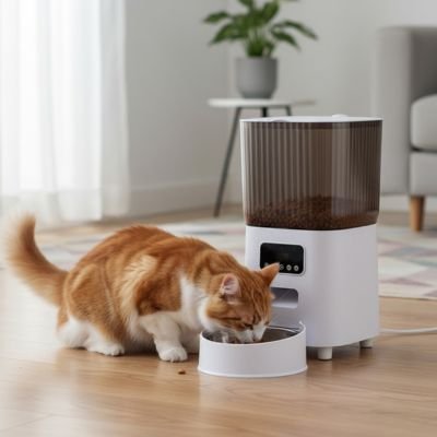 Distributeur de croquettes pour chat | Automatique - Mondechat