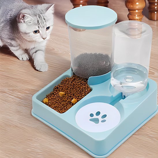 Distributeur de croquettes pour chat | Automatique 2 - en - 1 - Mondechat