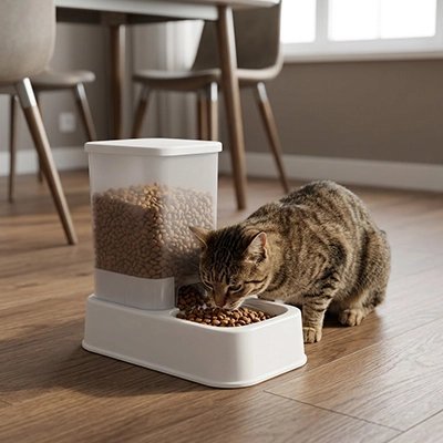 Distributeur de croquettes pour Chat | Automatique 2.0 - Mondechat