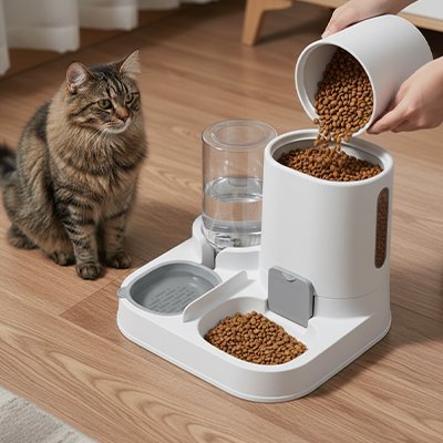 Distributeur de croquettes pour Chat | Automatique 2.0 - Mondechat