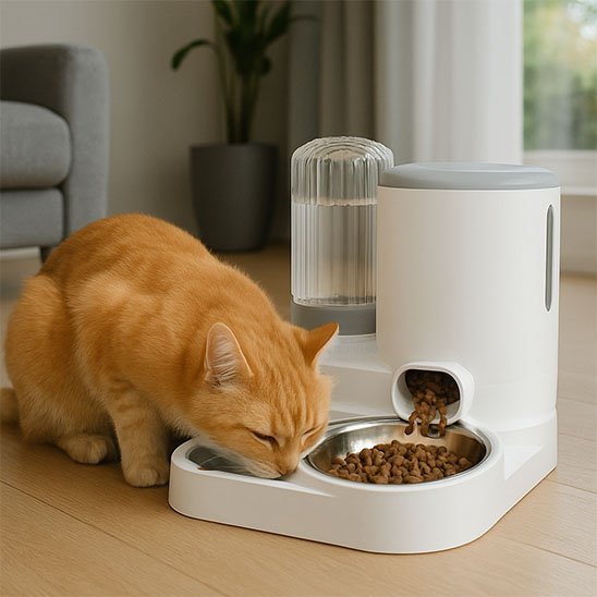 Distributeur de croquettes pour chat | Automatique - Mondechat
