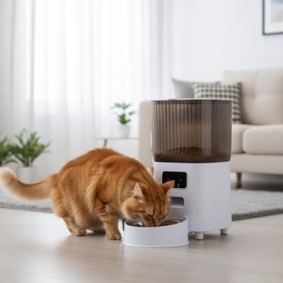 Distributeur de croquettes pour chat | Automatique - Mondechat