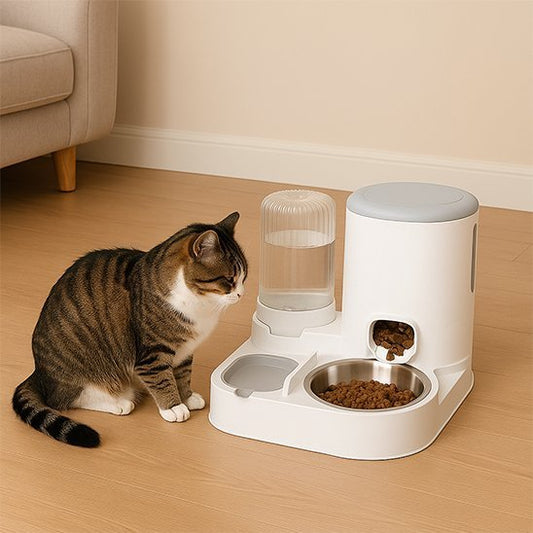 Distributeur de croquettes pour chat | Automatique - Mondechat