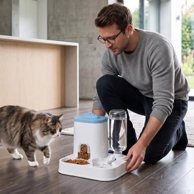 Distributeur de croquettes pour Chat | Automatique - Mondechat
