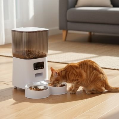 Distributeur de croquettes pour chat | Automatique - Mondechat