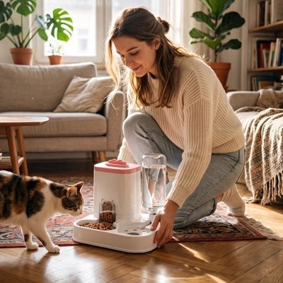 Distributeur de croquettes pour Chat | Automatique - Mondechat